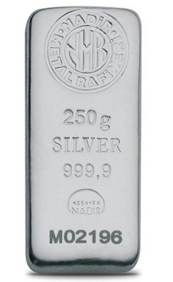 250 Gram Külçe Gümüş